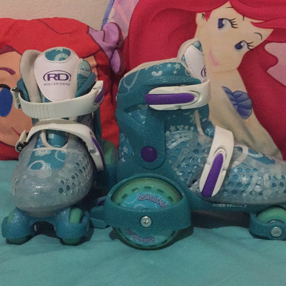 Girl roller skates